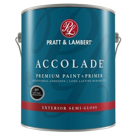 Pratt & Lambert ACCOLADE Z4900 Premium Paint and Primer, SemiGloss, Super OneCoat White, 1 gal 0000Z4989-16
